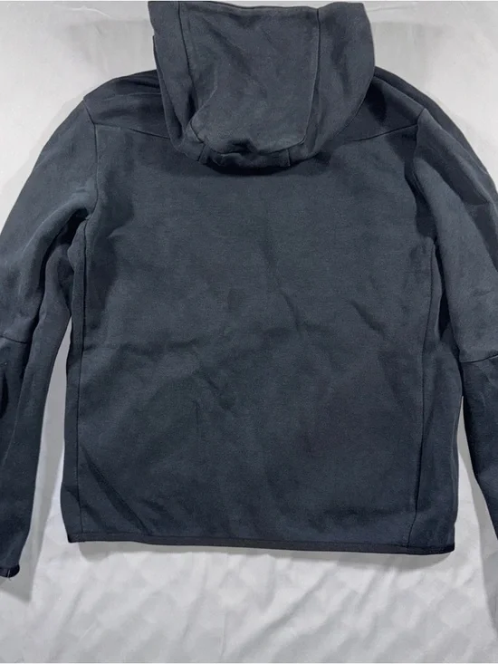 Nike Hoodie Mens Medium Gray Tech Fleece Windrunner Full Zip Sweatshirt - Picture 2 of 8
